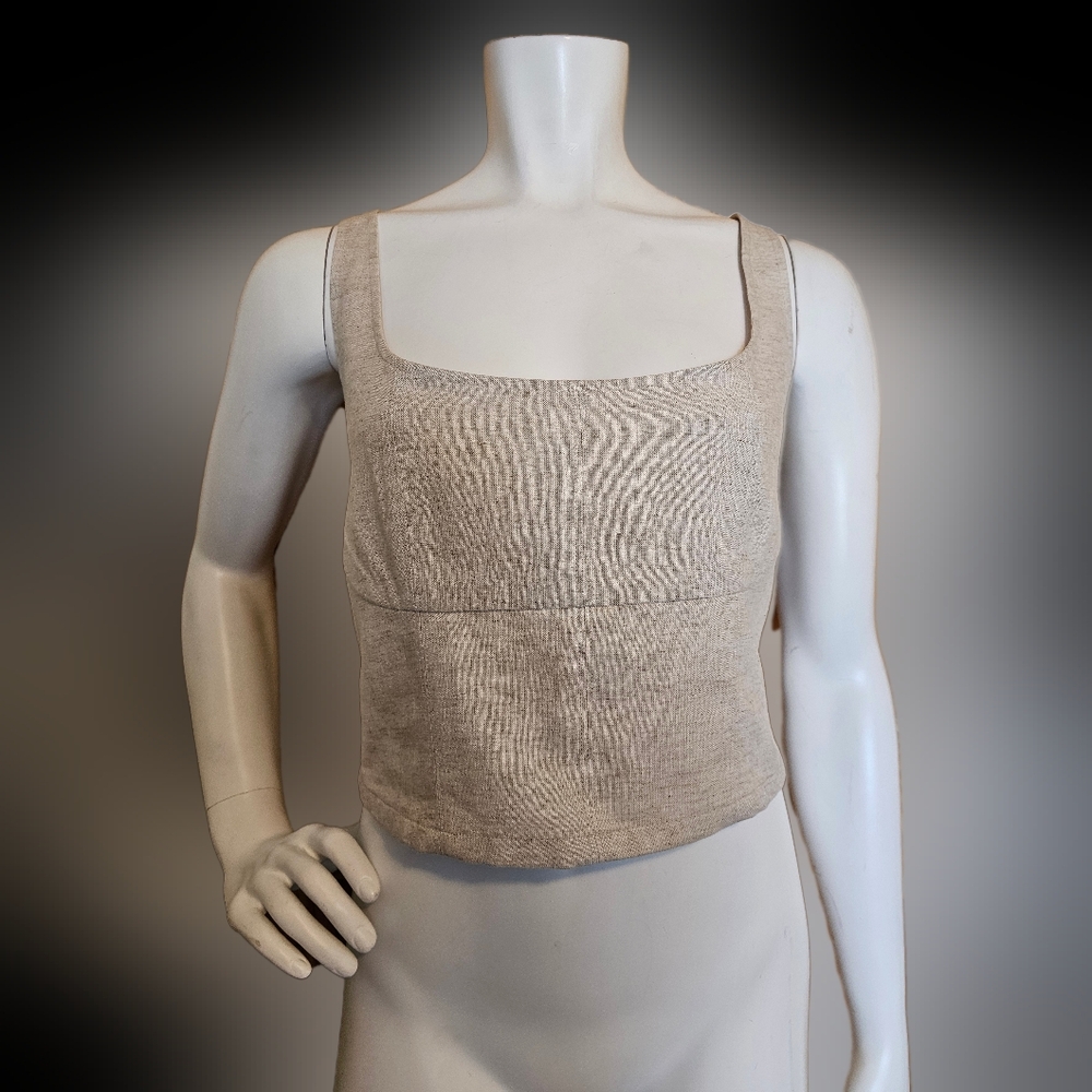 💛 52. Banana Republic Size 14 Linen Blend Crop Top